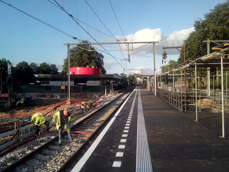 spoor beschadigd harderwijk reparatie Station Spoor