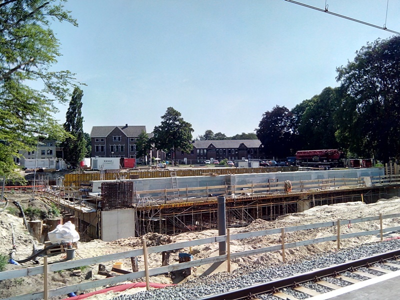 Bouw tunnelmoot Station Harderwijk 6500 ton